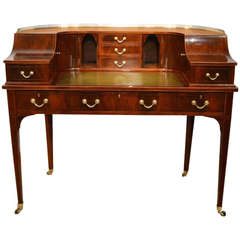 A Stunning Quality Mahogany Edwardian Period Carlton House Desk