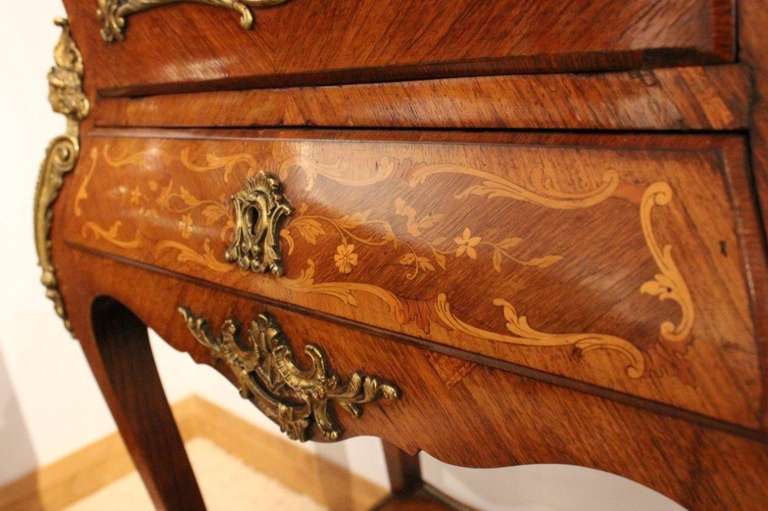 French Rosewood and Ormolu Mounted Vernis Martin Escritoire 2