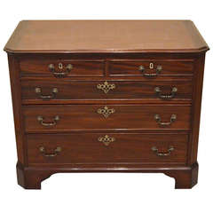 Beautiful Small Mahogany George III Period Antique Chest Of Drawers