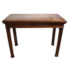 Beautiful Late Victorian Mahogany Chippendale Style Side Table