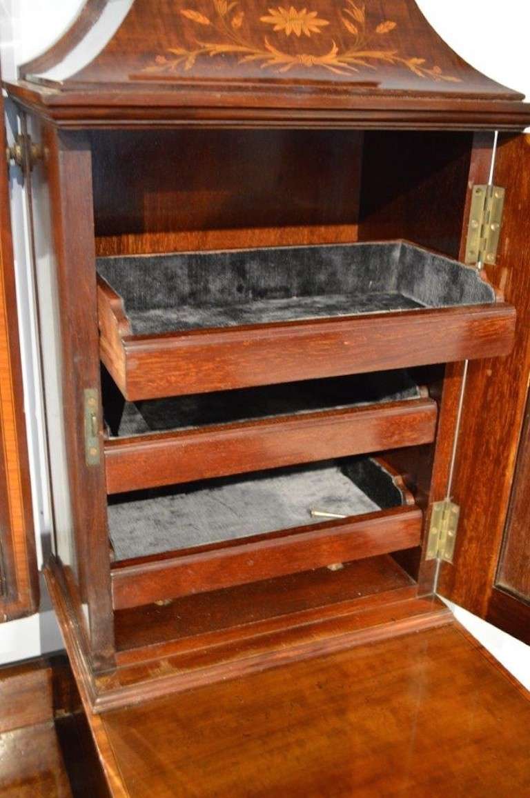 20th Century Mahogany Inlaid Edwardian Period Antique Dressing Table