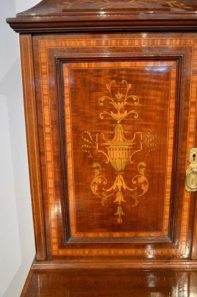 Mahogany Inlaid Edwardian Period Antique Dressing Table 4