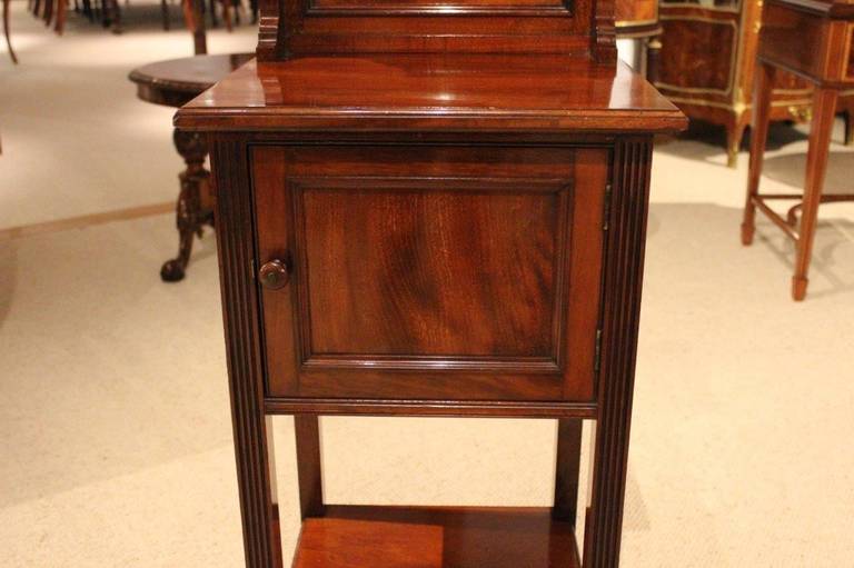 Mahogany Victorian Period Antique Bedside Cabinet In Good Condition For Sale In Darwen, GB