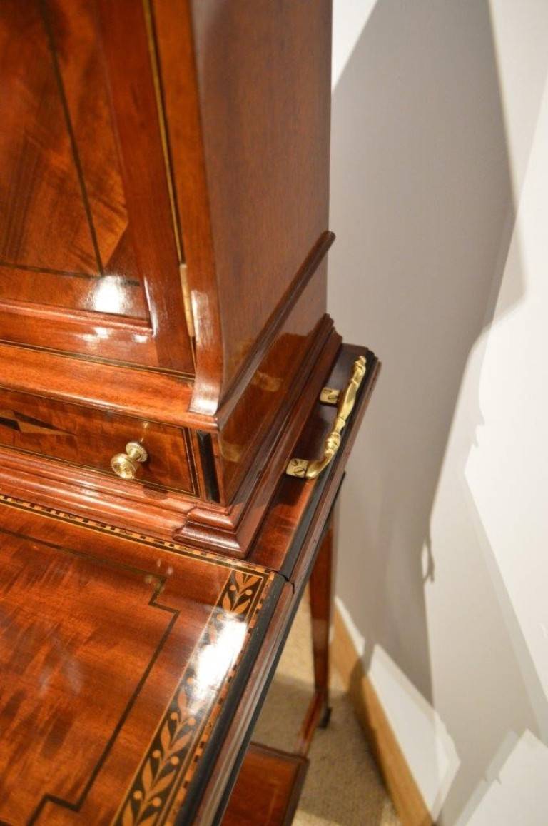 Unusual and Rare Mahogany Inlaid Edwardian Period Writing Table or Cabinet In Excellent Condition In Darwen, GB