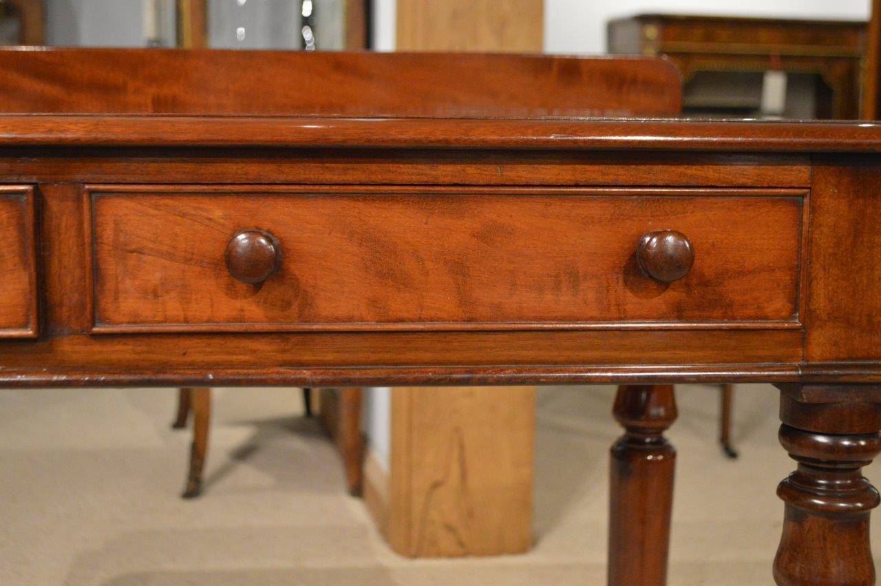 Mid-19th Century A Mahogany Early Victorian Period Two Drawer Side Table