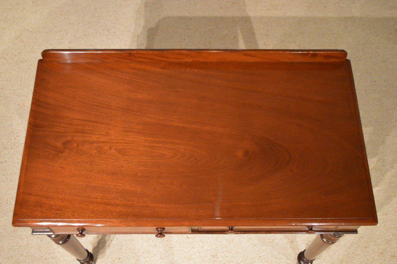 A Mahogany Early Victorian Period Two Drawer Side Table 2