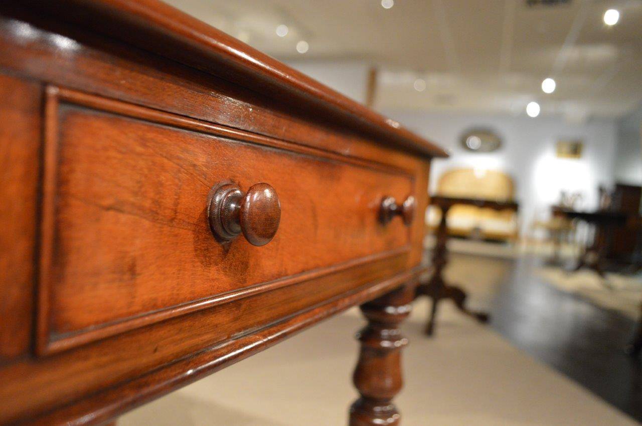A Mahogany Early Victorian Period Two Drawer Side Table 1