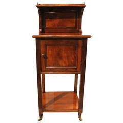 Mahogany Victorian Period Antique Bedside Cabinet 3