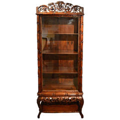 Chinese Late 19th Century Hardwood Display Cabinet