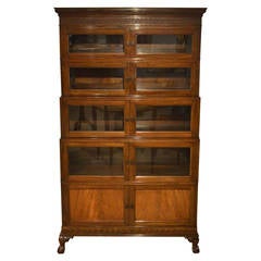 1920s Period Mahogany Five-Tier Sectional Bookcase