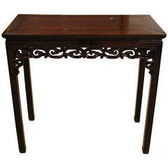 Chinese 19th Century Hardwood Altar or Side Table