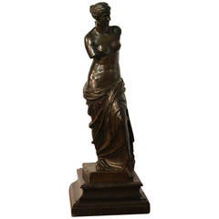 French 19th Century Bronze Figure of Venus De Milo