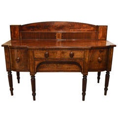 Beautiful Mahogany and Brass Inlaid Regency Period Serving Sideboard