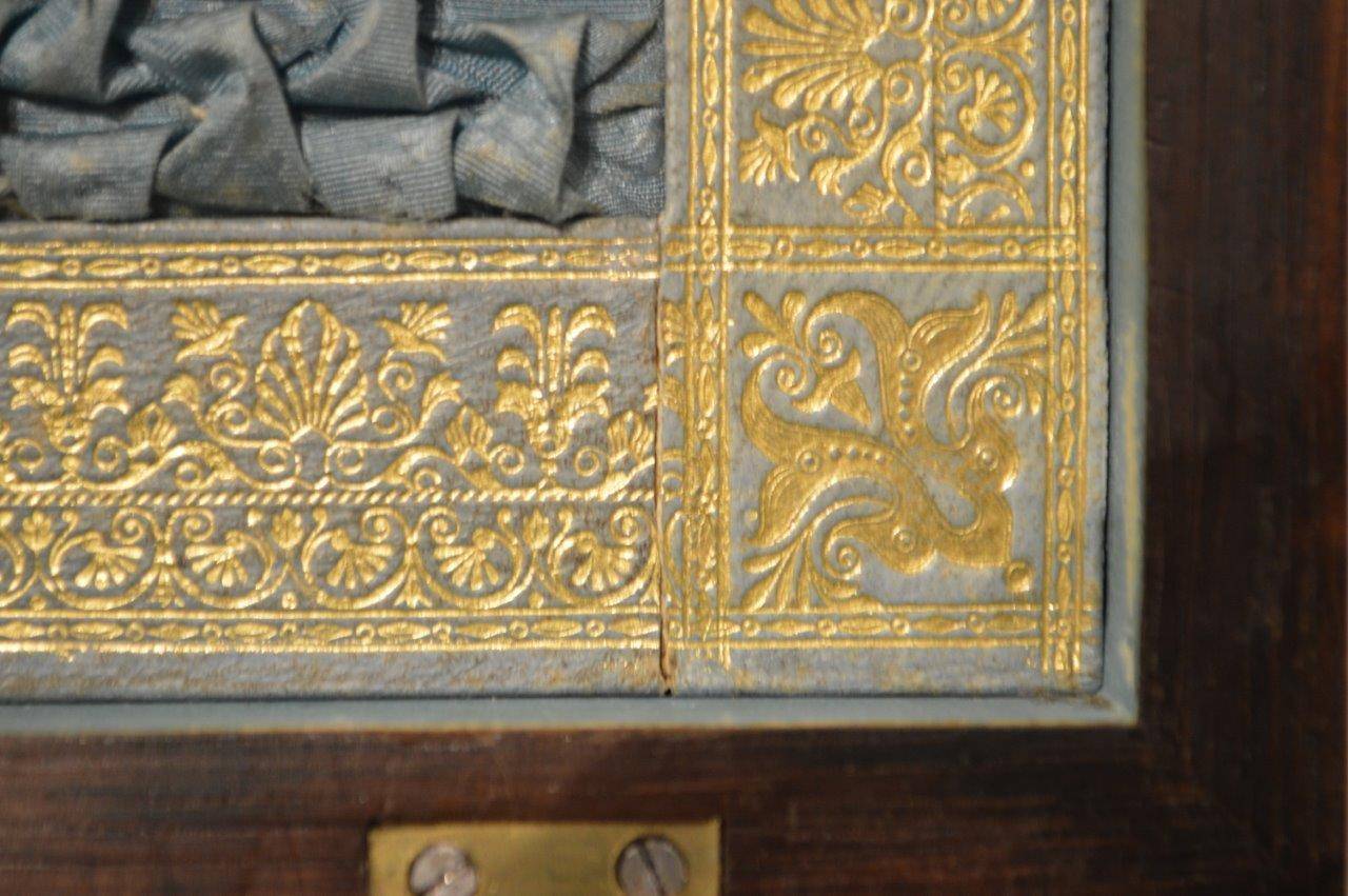 19th Century Regency Period Brass Inlaid Ladies Work Box Made by Joseph Gianetti