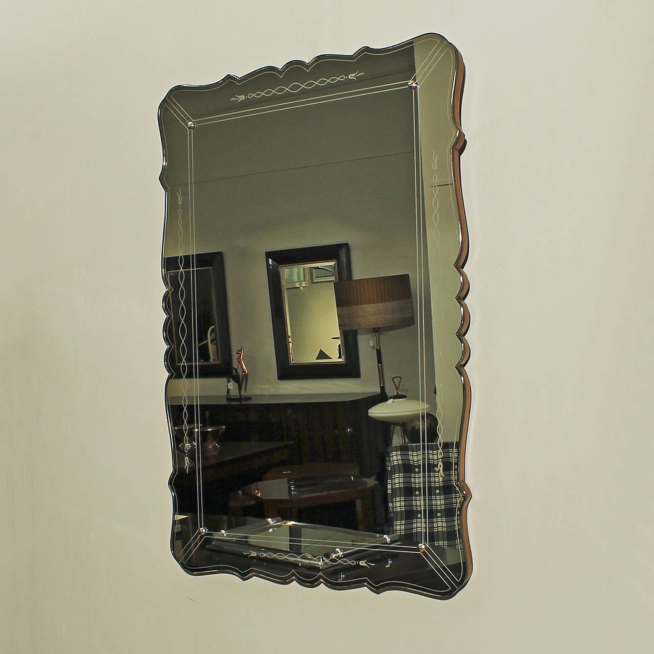 Mid-Century Modern Italian mirror from the 40´s
