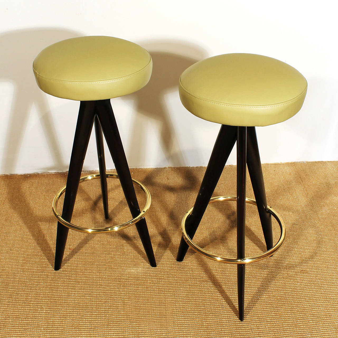 Set of Bar Counter and Two Bar Stools from the 1950s 2