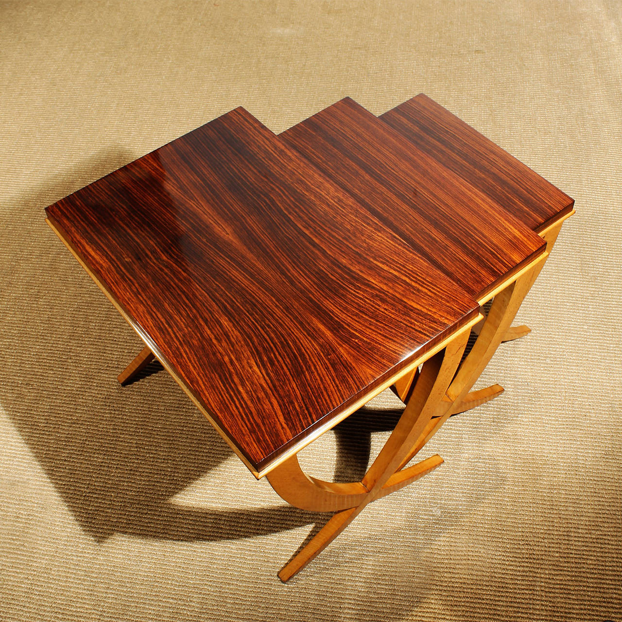 Belgian Nesting tables by De Coene from the 40´s
