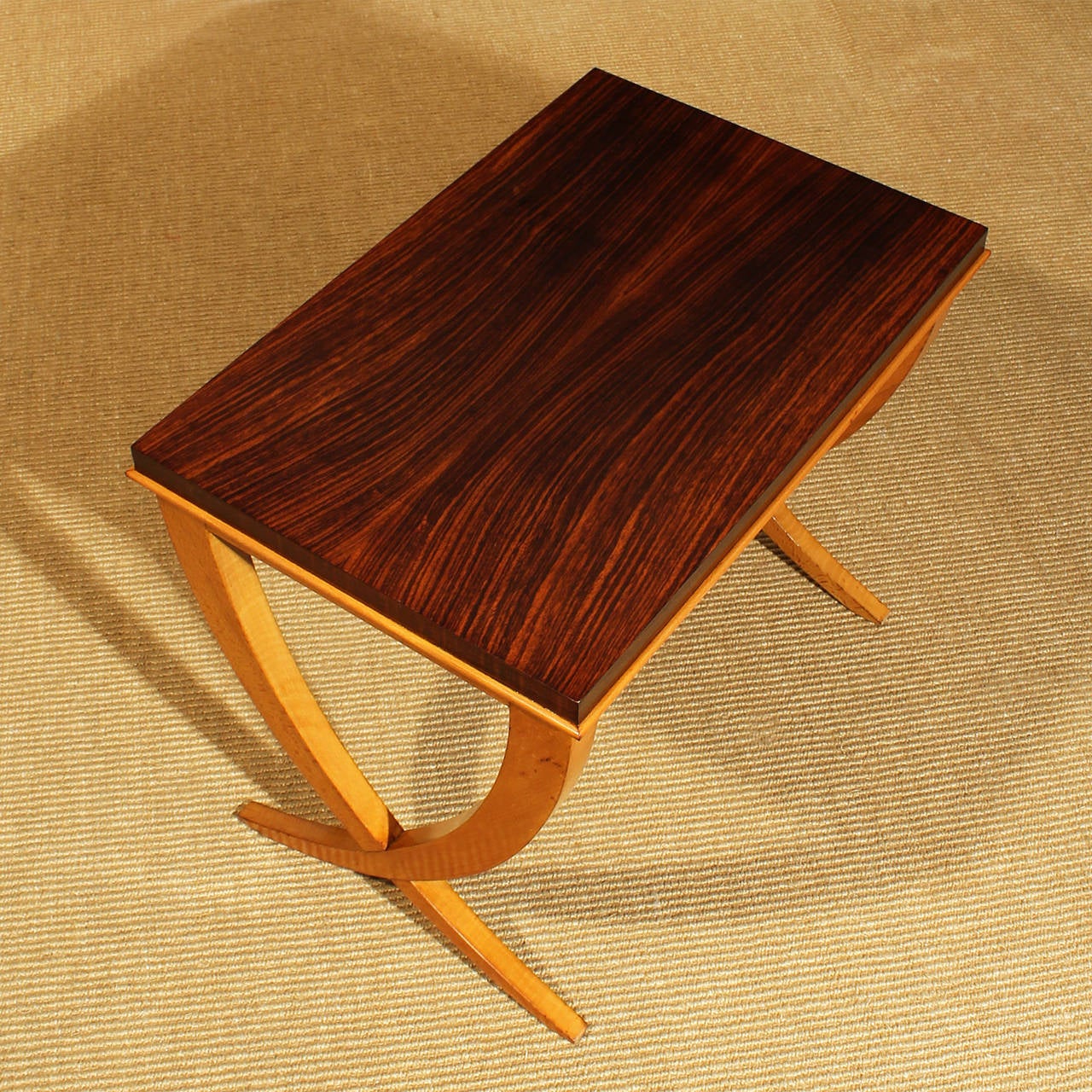 Beech Nesting tables by De Coene from the 40´s