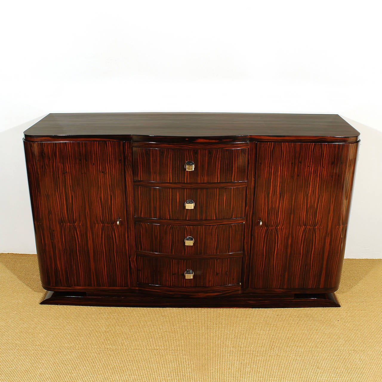 Art Deco French Macassar Ebony Sideboard
