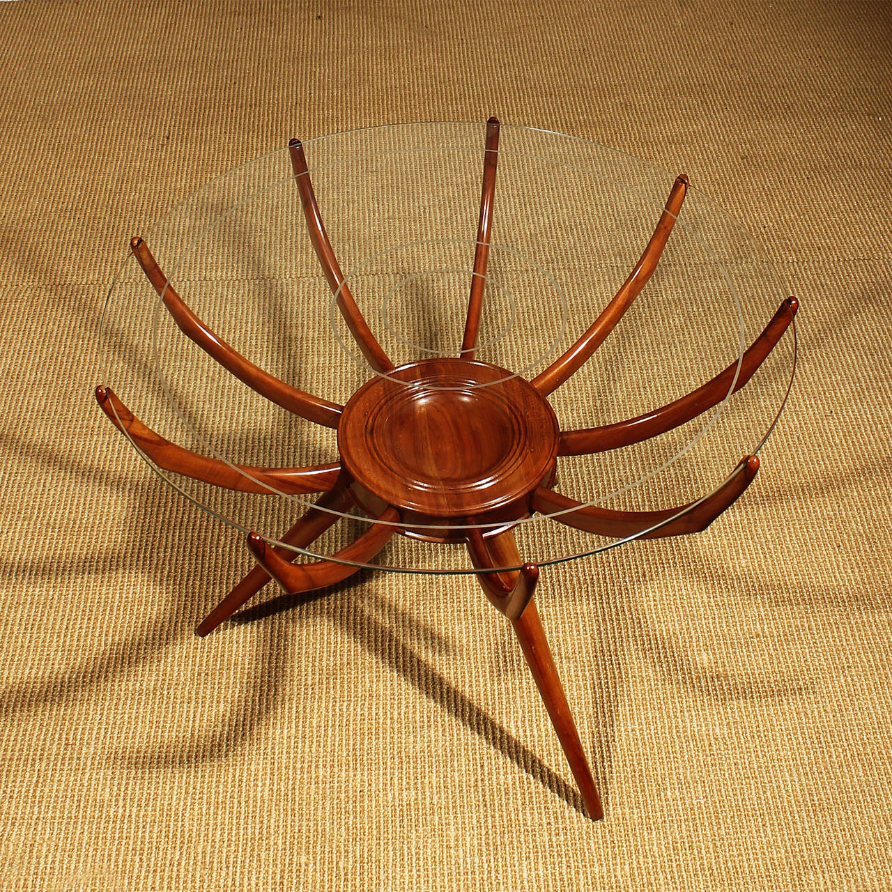 Mid-Century Modern Round Side Table by Carlo de Carli