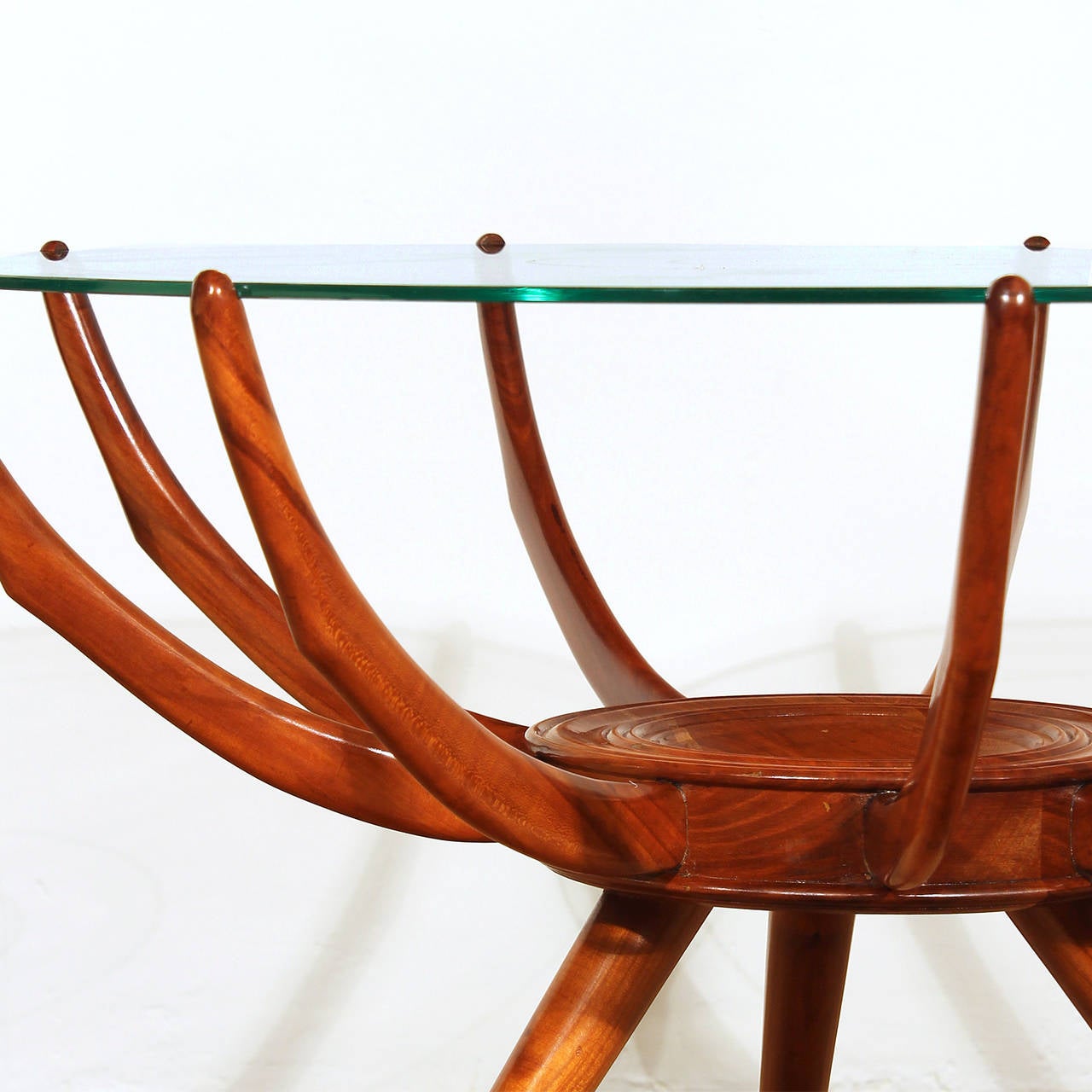 Italian Round Side Table by Carlo de Carli