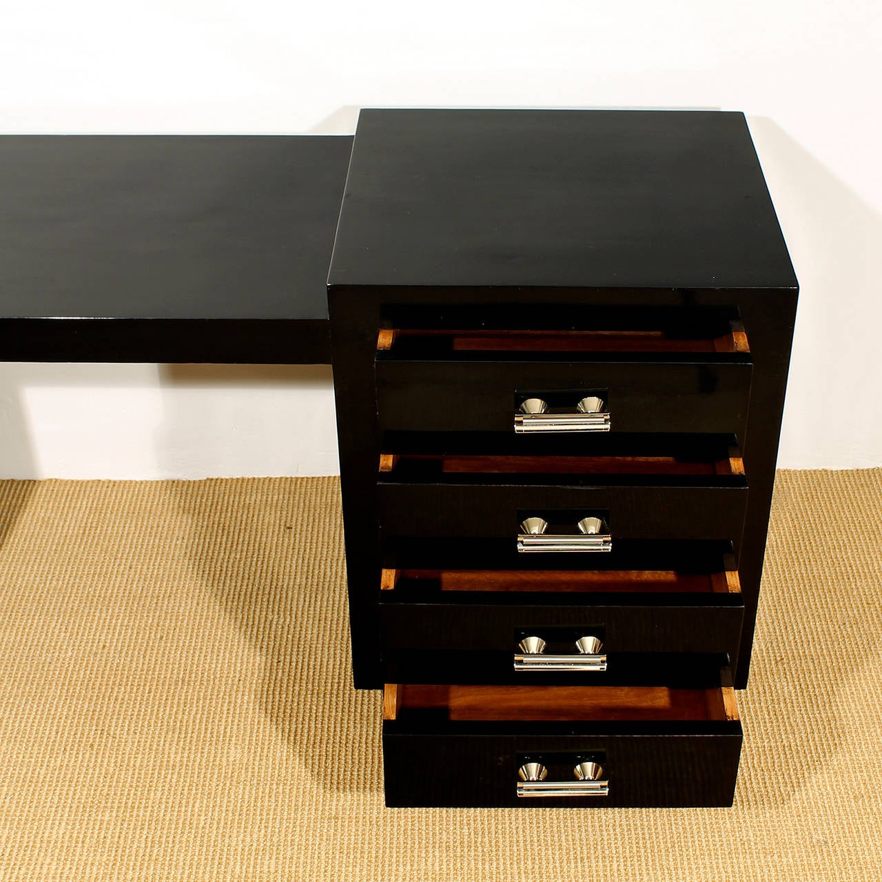 Art Deco Cubist Spanish Console Desk 2