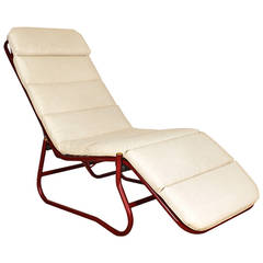 Antique French  Bauhaus Style Chaise Longue