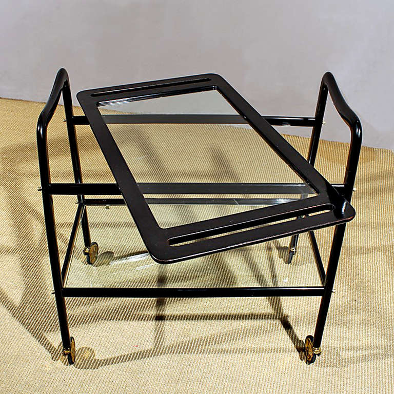 Mid-20th Century Bar Cart in the Style of Ico Parisi