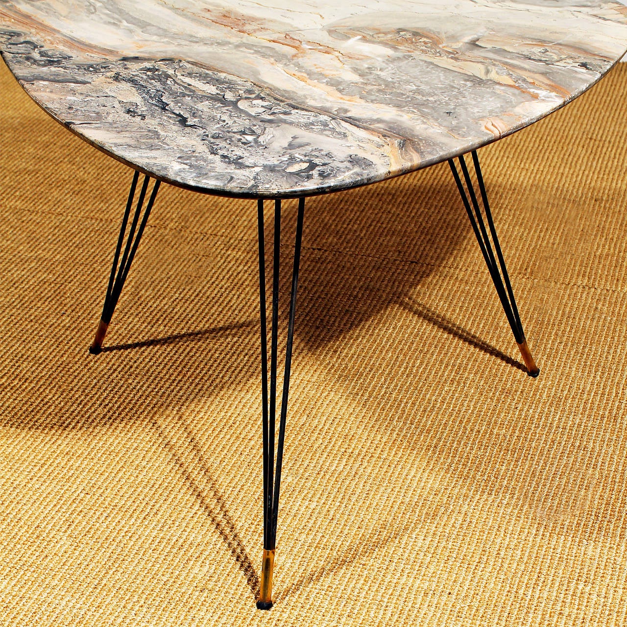 Mid-20th Century Italian tripod coffee table from the 1950s