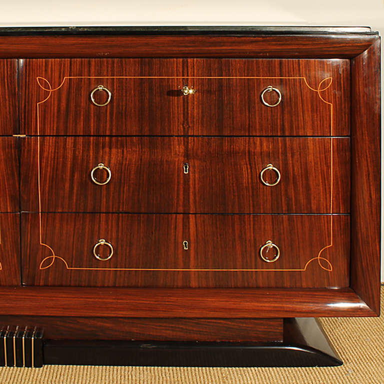 Rosewood Art Deco Chest of Drawers