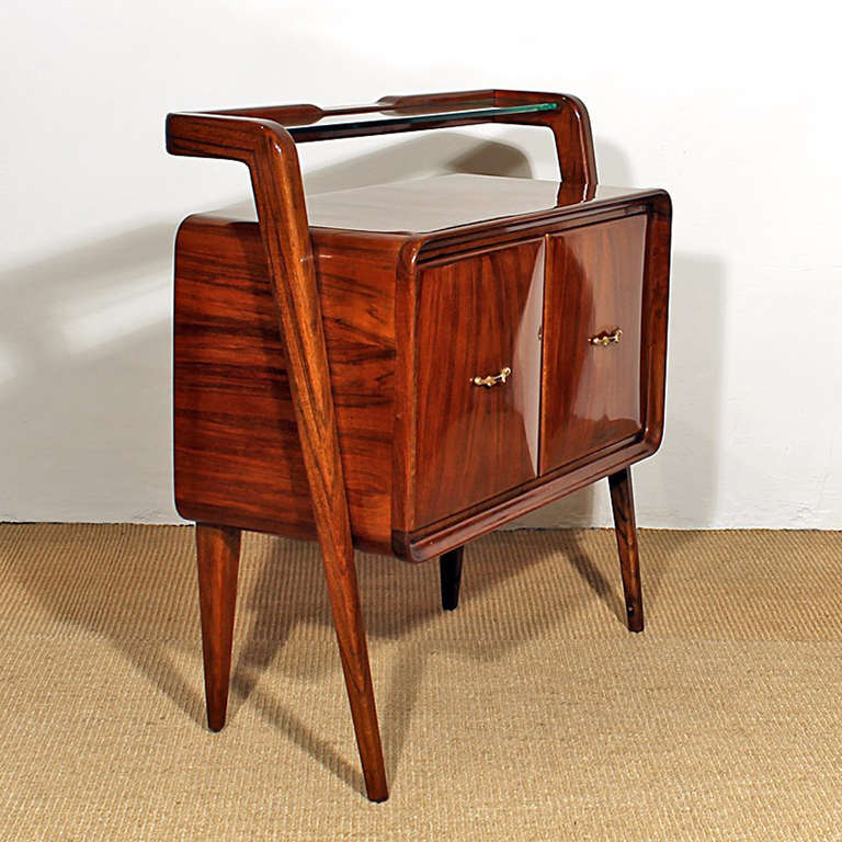 Italian Pair of Large Bedside Tables