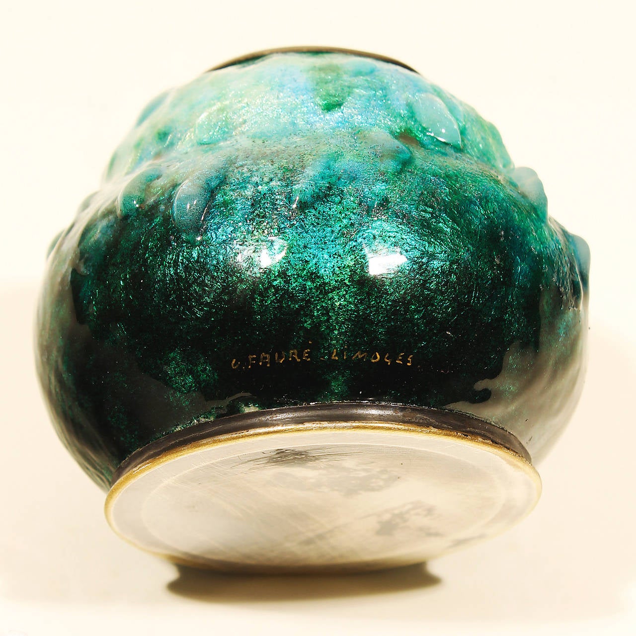 Early 20th Century Camille Fauré - Limoges, small vase