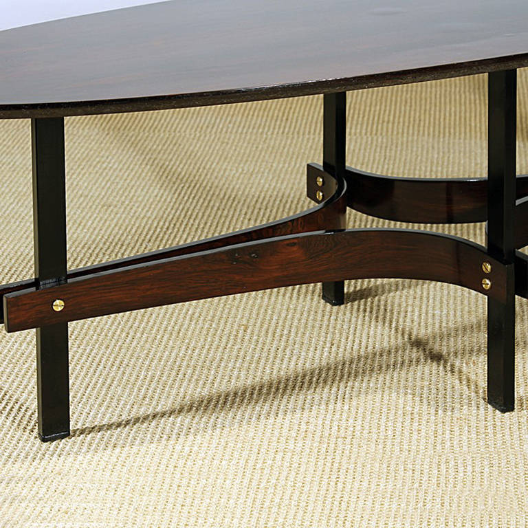 Mid-20th Century Oval Coffee Table