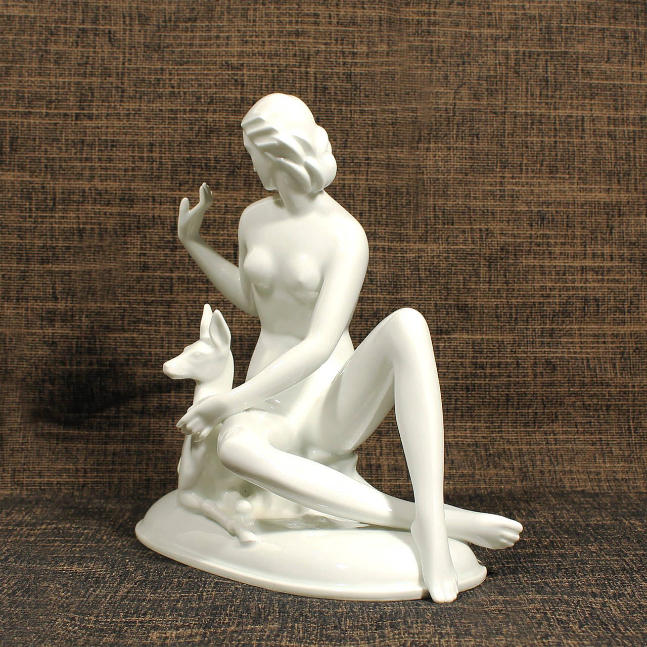 Gerhard Schliepstein, "Diana y ciervo", 1924