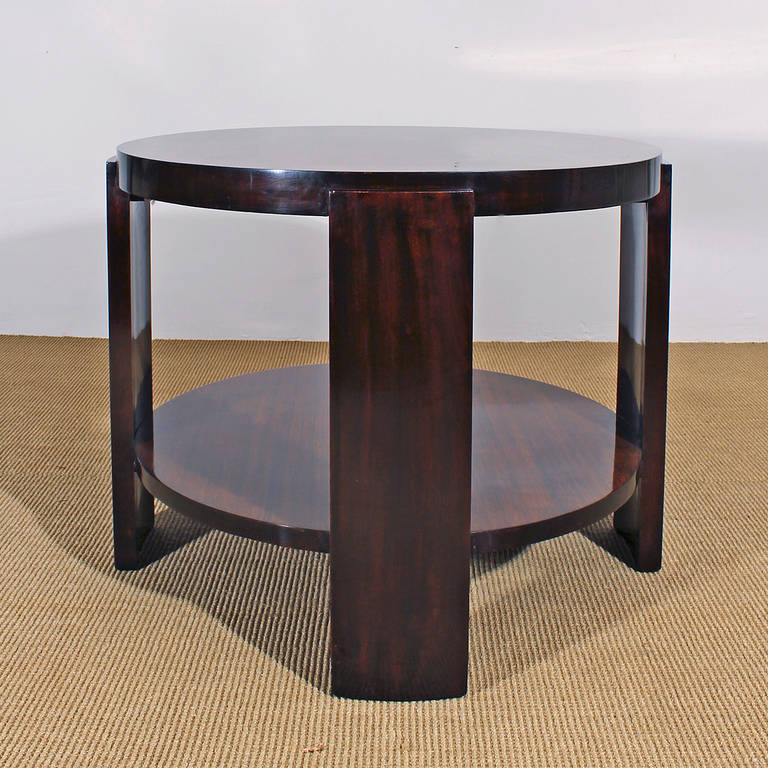 Italian Art Deco Round Side Table