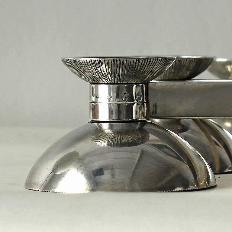 Sterling Silver 1950´s Silver Center Piece Candlesticks, 6 candles - Spain For Sale