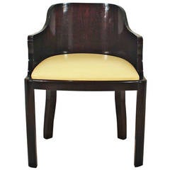 Art Deco Desk Chair in Solid Oak, 1930 9