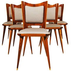 Set aus sechs Stühlen von Mario Asnago