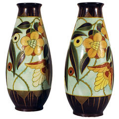 Pair of Art Deco vases Keramis