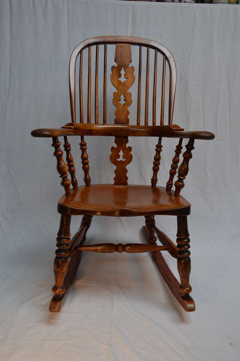 British Windsor Rocking Chair For Sale