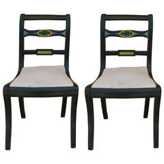 Pair of Regency Style Side Chairs