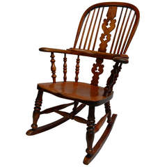 Antique Windsor Rocking Chair