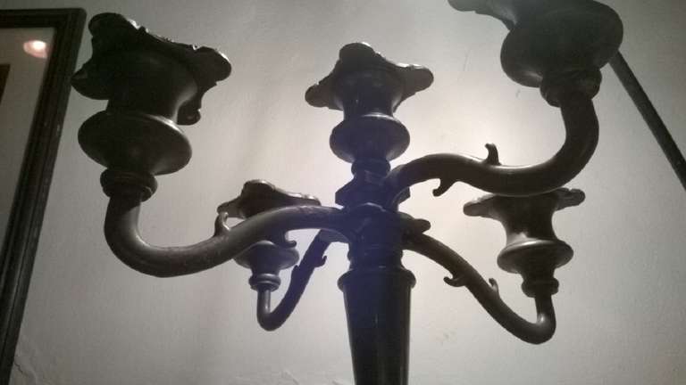 Pewter Candelabra For Sale 1