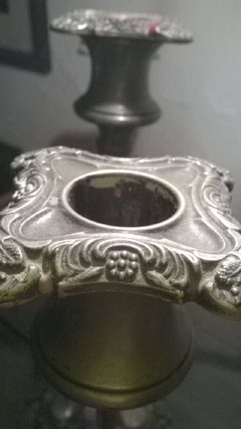 Pewter Candelabra For Sale 4