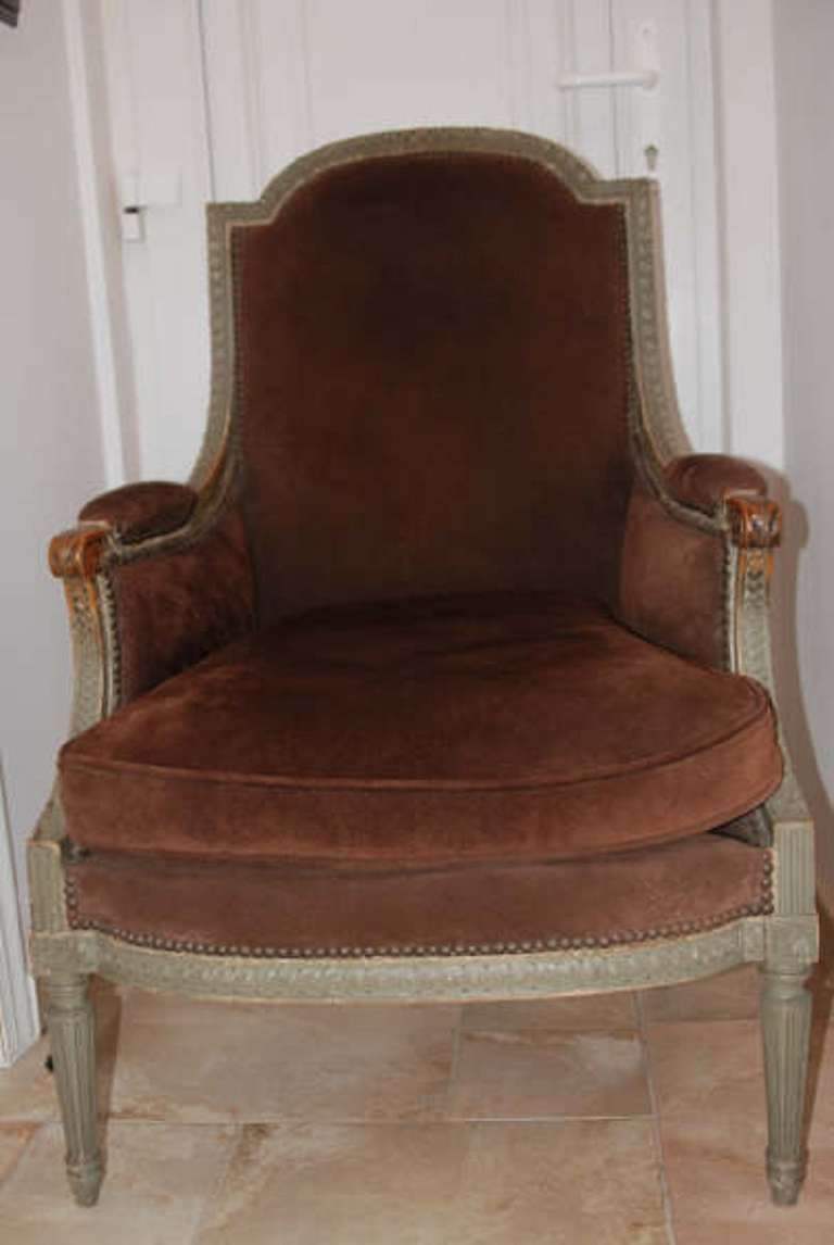 18th Century and Earlier Pair of Period Louis XVI Armchairs For Sale