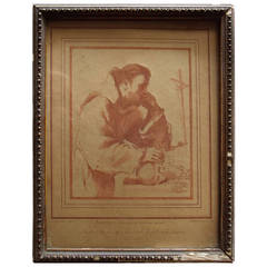 18th Century Sepia Print by Francisce