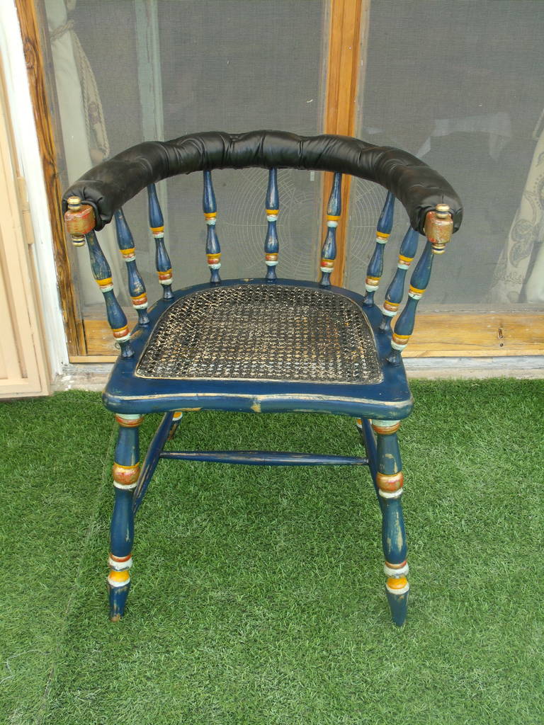 Black Leather Captain's Chair or Desk Chair