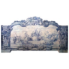 18th Century Rococo Tile Panel