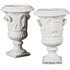 Pair of Late 19th Century Portuguese Urns 2