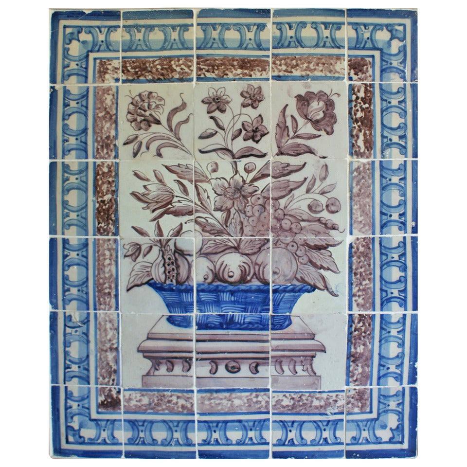 Portuguese Tile Panel, Azulejos